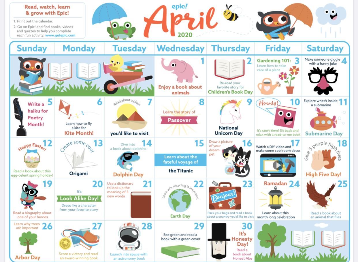 April Reading Ideas April Reading Ideas